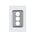 Glass Three Gang Switch Body And Cover Only