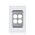 Glass Four Gang Switch Body And Cover Only