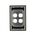 Glass Four Gang Switch Body And Cover Only Black