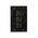 Glass Three Gang Switch With Built-In LED Push Button Black