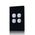 Glass Four Gang Switch With Built-In LED Push Button Black