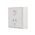 Single Power Point Double Pole Deep In White