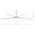 Esprit DC 1320mm 5 ABS Blade WIFI & Remote Control Ceiling Fan Only Matt Black