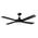 Lifestyle 1320mm 4 Blade Ceiling Fan with 24w LED Light Tricolour Matt Black