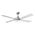 Lifestyle 1320mm 4 Blade Ceiling Fan with Light 2 x E27 Brushed Aluminium