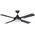 Discovery II 1440mm 4 Blade ABS Ceiling Fan with 15w Tricolour LED Light Matt Black