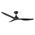 Avoca DC 1220mm 3 ABS Blade WIFI & Remote Control Ceiling Fan Only Matt Black