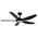 Esprit DC 1320mm 5 ABS Blade WIFI & Remote Control Ceiling Fan with Variable Dim 20w CCT LED Light Matt Black