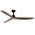 Seaforth DC 1320mm 3 ABS Blade WIFI & Remote Control Ceiling Fan with Variable Dim 15w CCT LED Light Matt Black/Teak