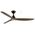 Seaforth DC 1320mm 3 ABS Blade WIFI & Remote Control Ceiling Fan with Variable Dim 15w CCT LED Light Matt Black/Teak