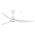 Genoa DC 1270mm 3 ABS Blade WIFI & Remote Control Ceiling Fan with Variable Dim 16w CCT LED Light  Matt White