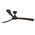 Norfolk DC 1480mm 3 Timber Blade WIFI & Remote Control Ceiling Fan Only Matt Black/Walnut