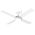 Quantum DC 1220mm All ABS 4 Fast Fix Blade Remote Control Ceiling Fan With 24W Dimmable Tricolour LED Light Matt White