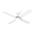 Quantum DC 1320mm All ABS 4 Fast Fix Blade Remote Control Ceiling Fan With 24W Dimmable Tricolour LED Light Matt White