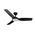 Viper DC 1220mm 3 Blade All ABS WIFI & Remote Control Ceiling Fan with Variable Dim 18w CCT LED Light Matt Black