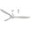 Wave 1320mm 3 ABS Blade DC Remote Control Ceiling Fan with 18w Tricolour LED Light White Satin