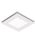 Flow Square 300mm Exhaust Fan & 12w Tricolour LED Light White