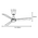 Riviera DC 1320mm 3 ABS Blade WIFI & Remote Control Ceiling Fan with Variable Dim 15w CCT LED Light Antique Bronze/Charcoal