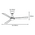 Riviera DC 1320mm 3 ABS Blade WIFI & Remote Control Ceiling Fan Only Matt White