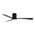 Metro DC Close to Ceiling 3 ABS Blade 1320mm Hugger  WIFI & Remote Control Ceiling Fan with Variable Dim 16w CCT LED Light Matt Black