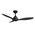 Elite DC 1320mm 3 ABS Blade WIFI & Remote Control Ceiling Fan Only Matt Black