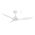 Elite DC 1320mm 3 ABS Blade WIFI & Remote Control Ceiling Fan Only Matt White