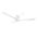 Fresno DC Close to Ceiling 3 ABS Blade 1320mm Hugger WIFI & Remote Control Ceiling Fan with Variable Dim 16w CCT LED Light Matt White