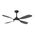 Hampton DC 1320mm 4 ABS Blade WIFI & Remote Control Ceiling Fan with Variable Dim 18w CCT LED Light Matt Black