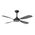 Hampton DC 1320mm 4 ABS Blade WIFI & Remote Control Ceiling Fan Only Matt Black