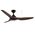 Impact DC 1320mm 3 ABS Blade WIFI & Remote Control Ceiling Fan Only Matt Black/Walnut