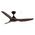 Impact DC 1320mm 3 ABS Blade WIFI & Remote Control Ceiling Fan Only Matt Black/Walnut
