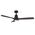 Mallorca DC 1320mm 3 Timber Blade WIFI & Remote Control Ceiling Fan with Variable Dim 24w CCT LED Light Matt Black/Walnut