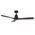 Mallorca DC 1320mm 3 Timber Blade WIFI & Remote Control Ceiling Fan Only Matt Black/Walnut