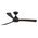 Norfolk DC 1220mm 3 Timber Blade  WIFI & Remote Control Ceiling Fan Only Matt Black/Walnut