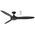 Newport 1420mm 3 ABS Blade DC Remote Control Ceiling Fan Only Matt Black/Matt Black
