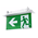 Slim Recessed Emergency Sign Black