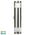 Highlite Titanium Aluminium TRI Colour Up & Down Wall Pillar Lights