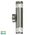 Highlite Titanium Aluminium TRI Colour Up & Down Wall Pillar Lights