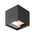 Square Up/Down Wall Light Black