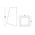 Wall Wedge Lights Black