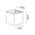 Square Up/Down Wall Light Black