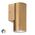 Aries Solid Brass Fixed Down LED Wall Light