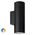 Aries Aluminium Black Up & Down LED Wall Light
