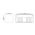 Versa White Square Up & Down Wall Light