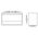Mia White TRI Colour Up & Down LED Wall Light
