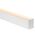 Deep Square Up & Down White Aluminium Profile