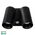 Revo Black Double Adjustable Wall Light With Sensor