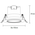 Rex 9w Tricolour Recessed LED Gimbal Downlight White