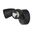 Bandit LED Flood Light Outdoor IP54 Double Spot 2 x 12W Tricolour Matt Black