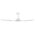 Brilliant Matt White Amari Series II 5-Blade 56'' DC Ceiling Fan with Light